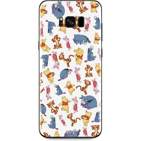 Disney Winnie the Pooh Character Pattern Galaxy S8 Plus Skin